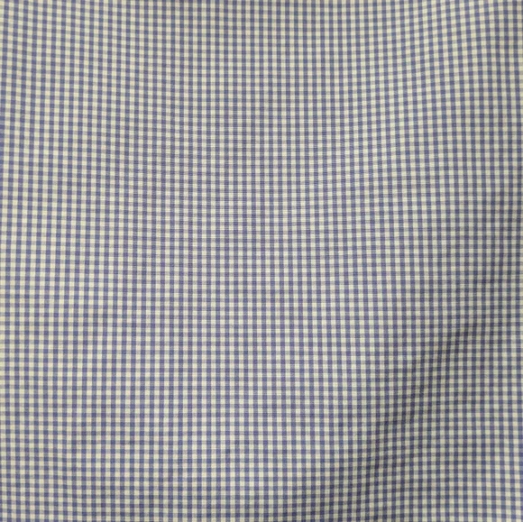 Ralph Lauren Men's Slim Fit Button Down Dress Shirt, Sz 18 (46), Blue And White - Picture 11 of 13